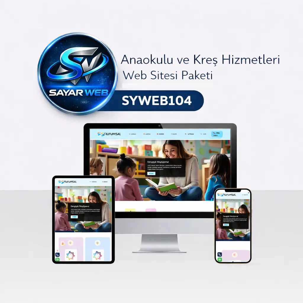 Anaokulu ve Kreş Hizmetleri Web Sitesi Paketi SYWEB104