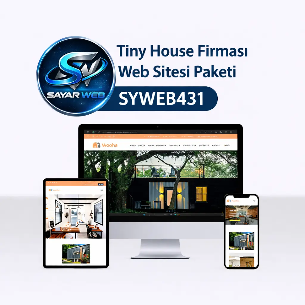 Tiny House Firması Web Sitesi Paketi SYWEB431