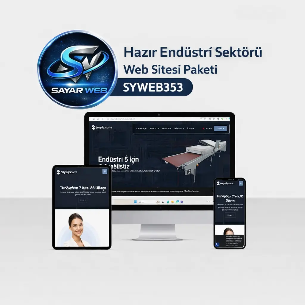 Hazır Endüstri Sektörü Web Sitesi Paketi SYWEB353