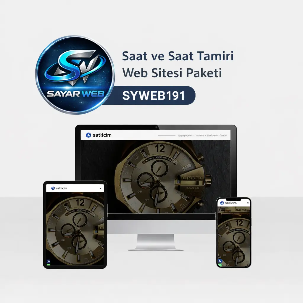Saat ve Saat Tamiri Web Sitesi Paketi SYWEB191
