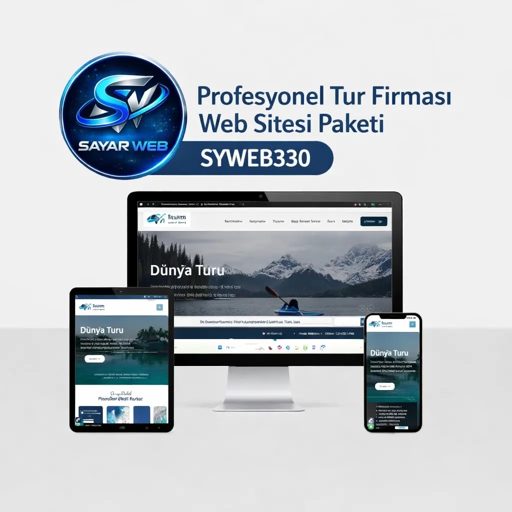 Profesyonel Tur Firması Web Sitesi Paketi SYWEB330