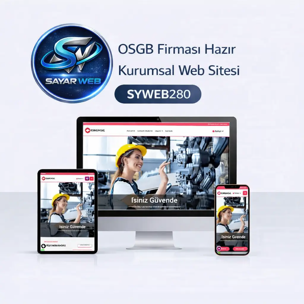 OSGB Firması Hazır Kurumsal Web Sitesi SYWEB280