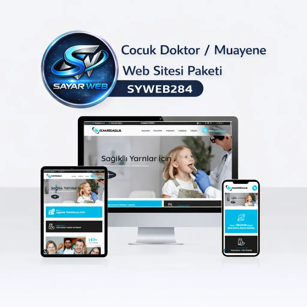 Çocuk Doktor / Muayene Web Sitesi Paketi SYWEB284