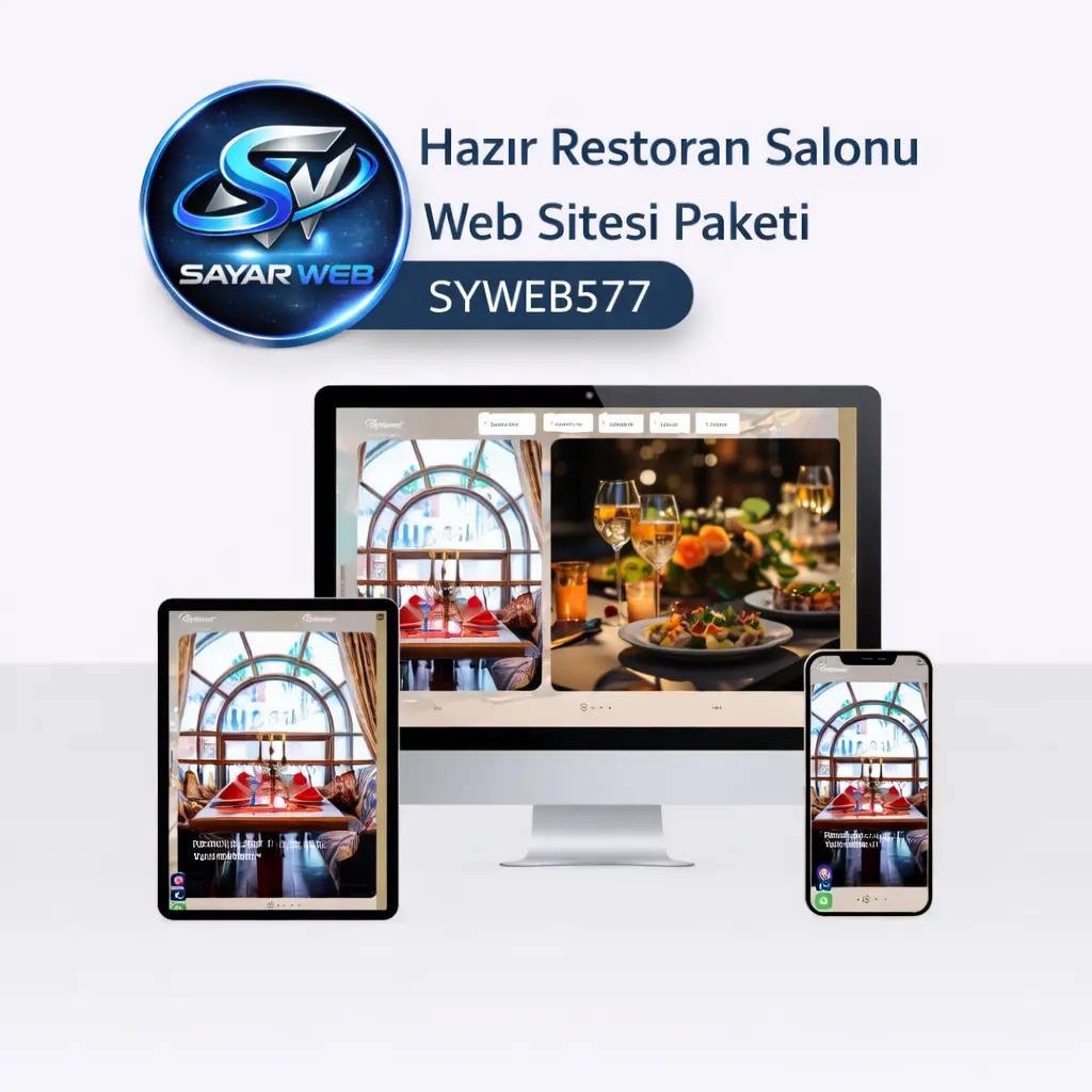Hazır Restoran Salonu Web Sitesi Paketi SYWEB577