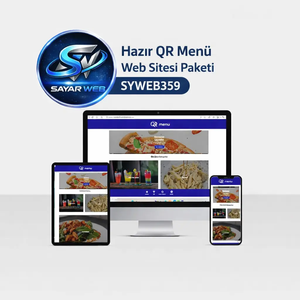 Hazır QR Menü Web Sitesi Paketi SYWEB359