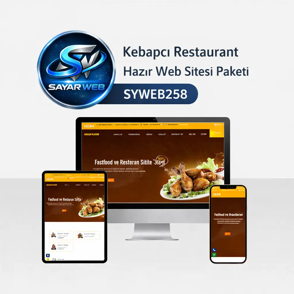 Kebapçı Restaurant Hazır Web Sitesi Paketi SYWEB258