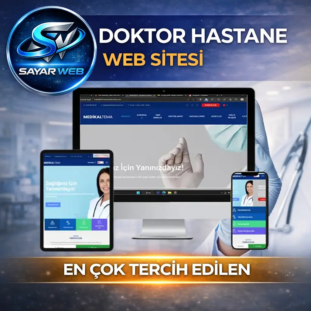 Profesyonel Doktor & Hastane Web Sitesi Paketi