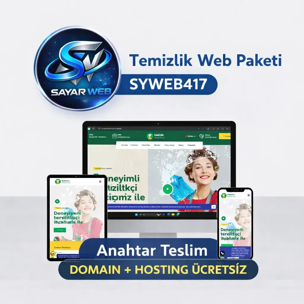 Anahtar Teslim Temizlik Firması Web Sitesi