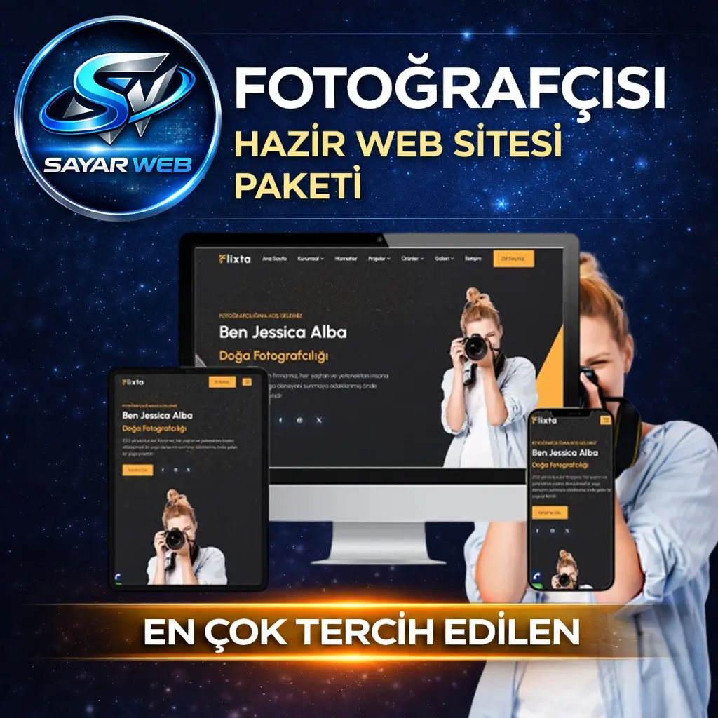 Profesyonel Ürün Fotoğrafçılığı & Stüdyo Web Sitesi Paketi