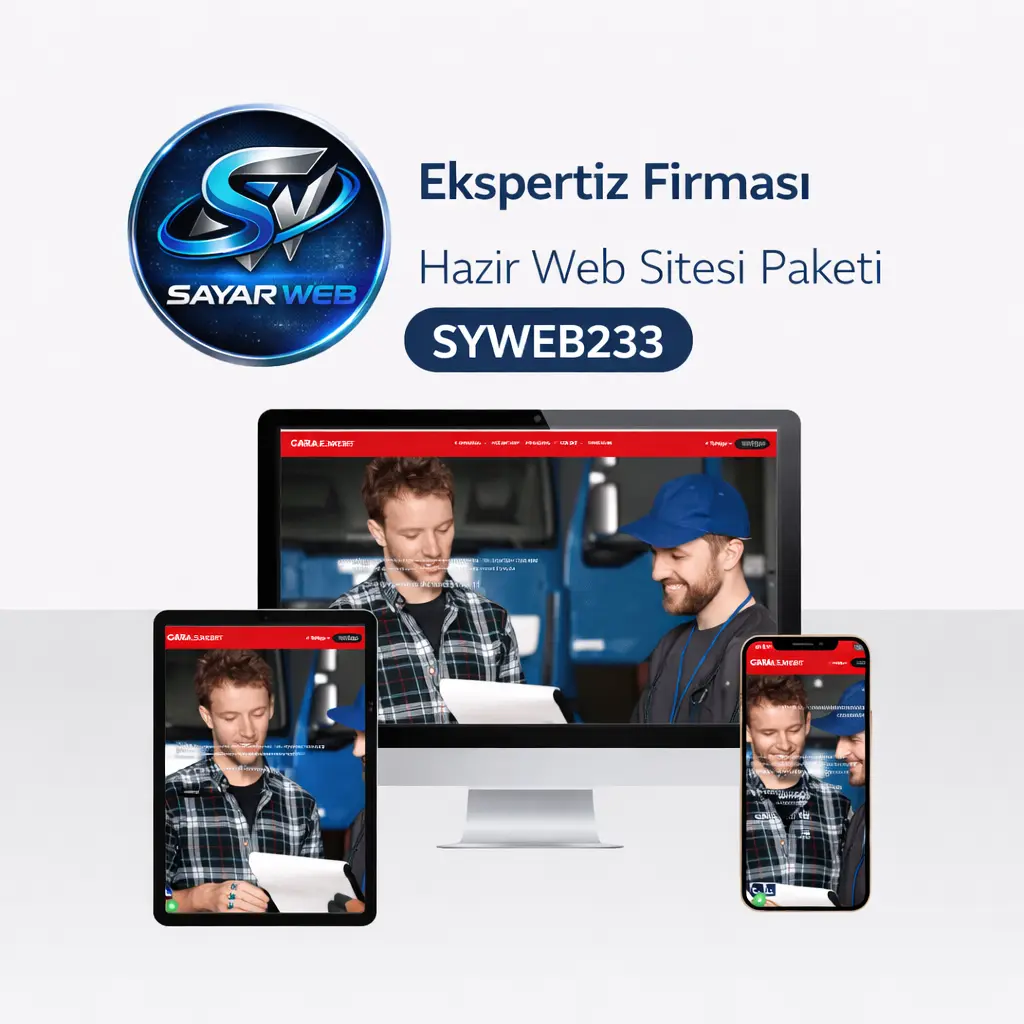 Ekspertiz Firması Hazır Web Sitesi Paketi SYWEB233