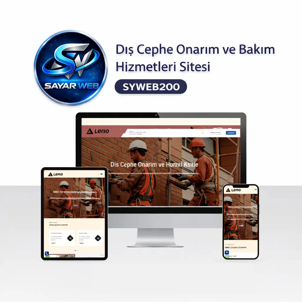 Dış Cephe Onarım ve Bakım Hizmetleri Sitesi SYWEB200