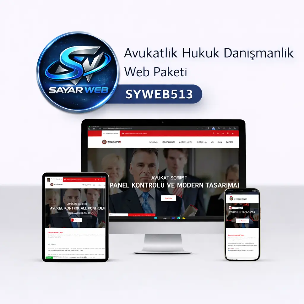 Avukatlık  Hukuk Danışmanlık Web Paketi SYWEB513