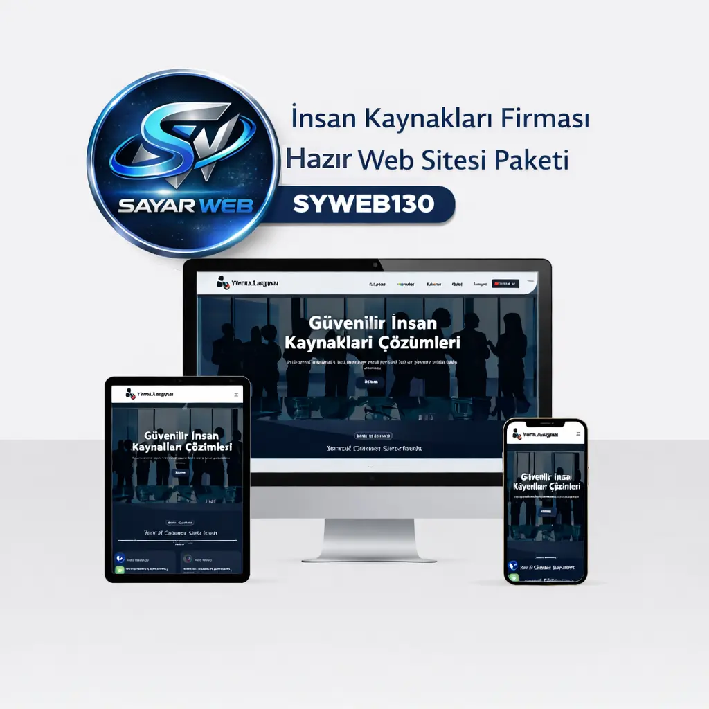 İnsan Kaynakları Firması Hazır Web Sitesi Paketi  SYWEB130