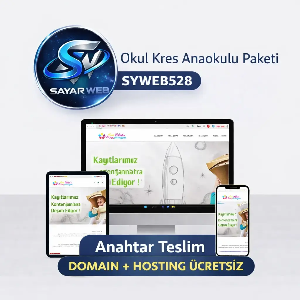 Anahtar Teslim Eğitim & Kreş & Okul Web Siteleri