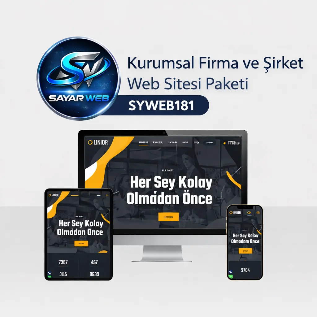 Kurumsal Firma ve Şirket Web Sitesi Paketi SYWEB181