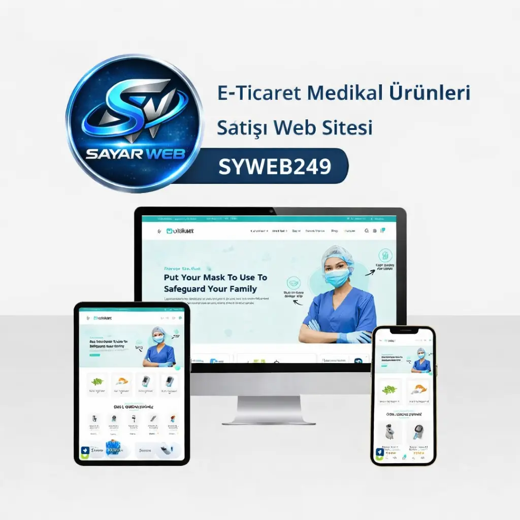 E-Ticaret Medikal Ürünleri Satışı Web Sitesi SYWEB249