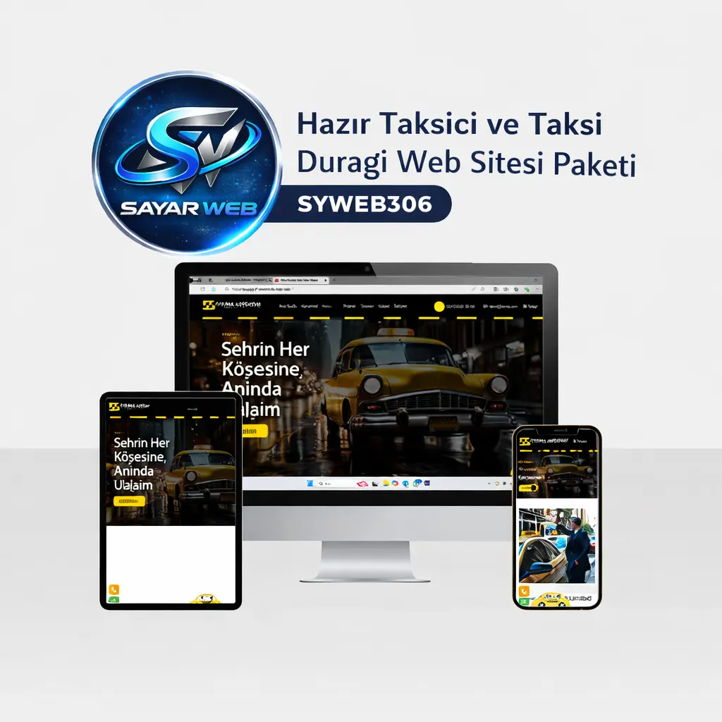 Hazır Taksici ve Taksi Durağı Web Sitesi Paketi SYWEB306