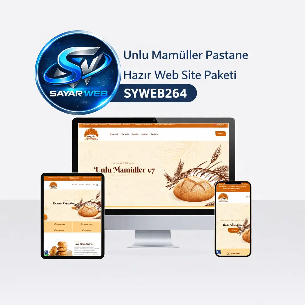 Unlu Mamüller Pastane Hazır Web Site Paketi SYWEB264