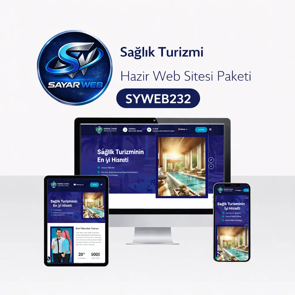 Sağlık Turizmi Hazır Web Sitesi Paketi  SYWEB232