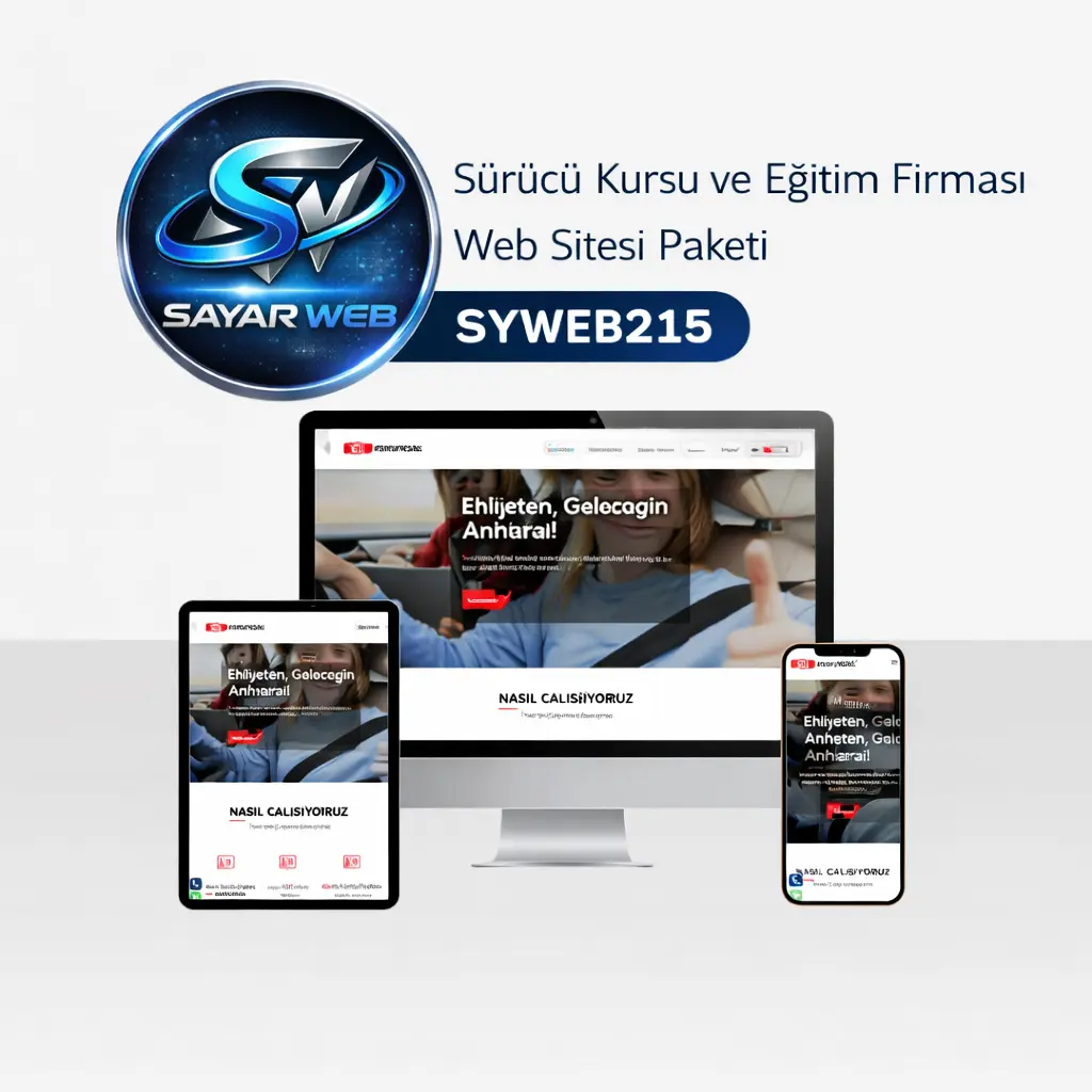 Sürücü Kursu ve Eğitim Firması Web Sitesi Paketi  SYWEB215
