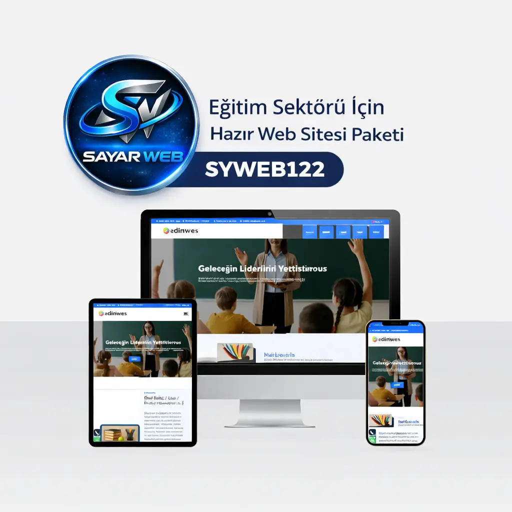 Eğitim Sektörü İçin Hazır Web Sitesi Paketi SYWEB122