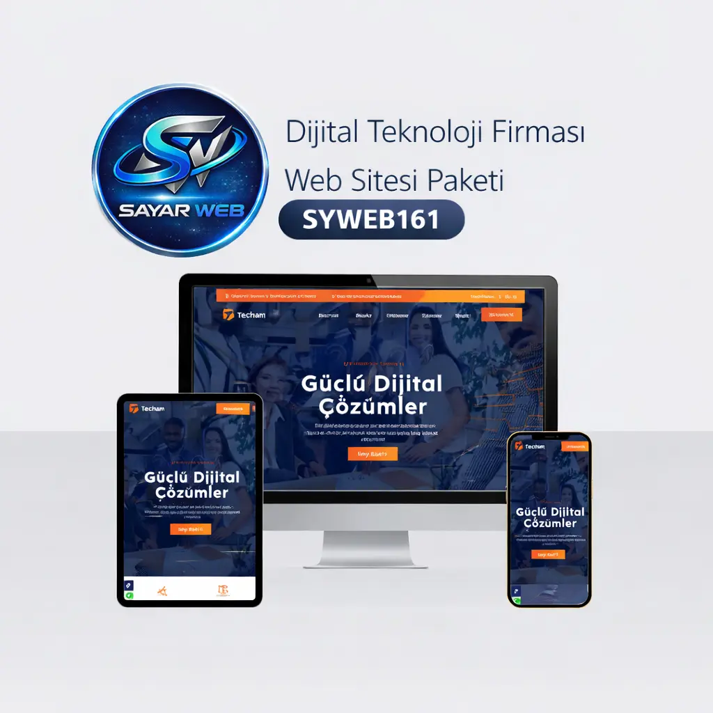 Dijital Teknoloji Firması Web Sitesi Paketi SYWEB161