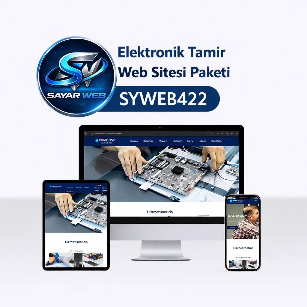 Elektronik Tamir Web Sitesi Paketi SYWEB422