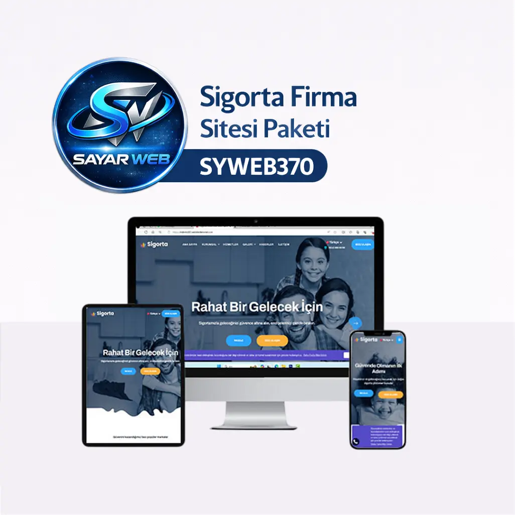 Sigorta Firma Sitesi Paketi SYWEB370