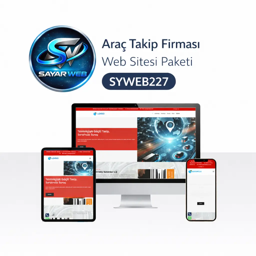 Araç Takip Firması Web Sitesi Paketi SYWEB227