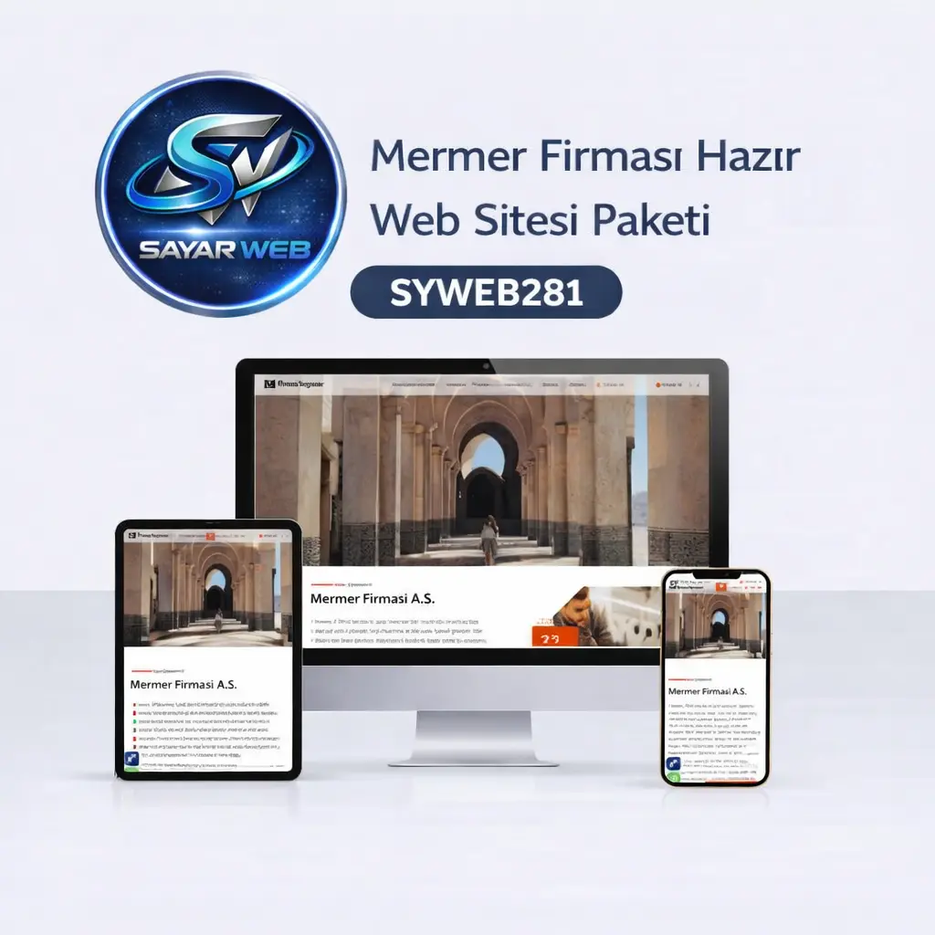 Mermer Firması Hazır Web Sitesi Paketi SYWEB281