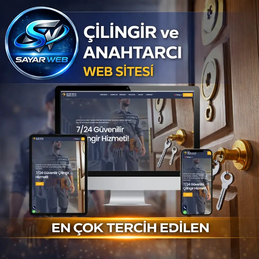 Çilingir ve Anahtarcı Hazır Web Sitesi Paketi