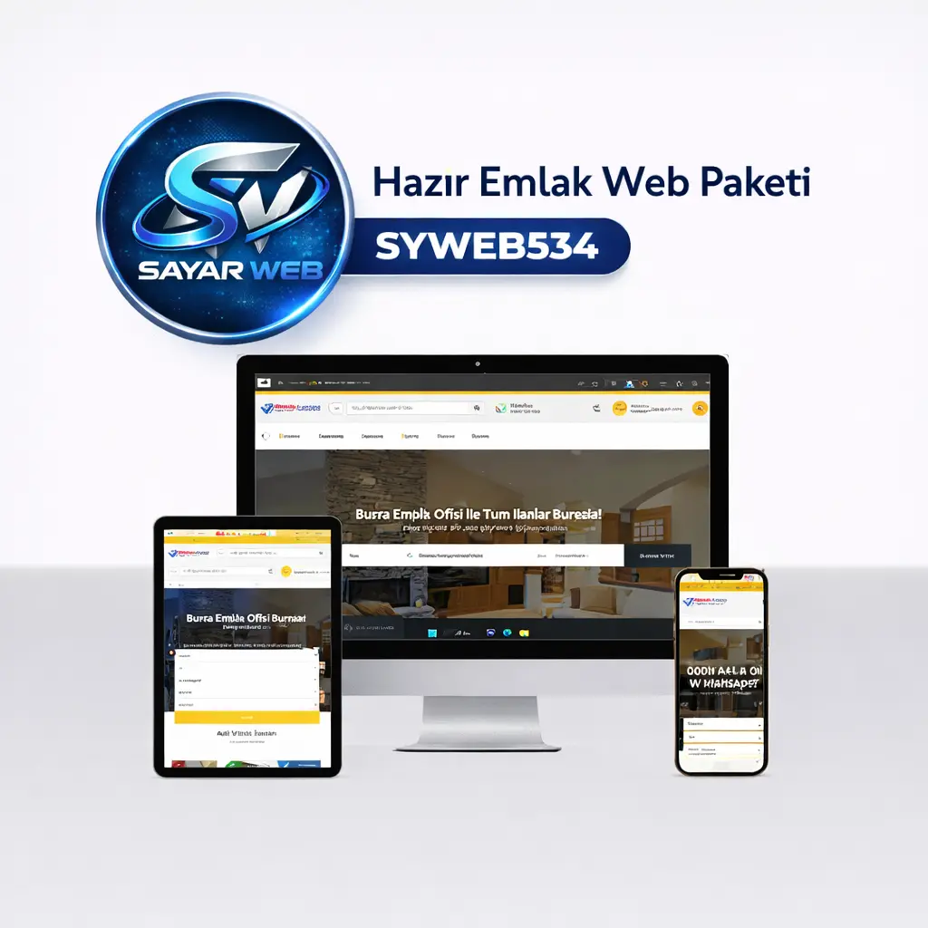 Hazır Emlak Web Paketi SYWEB534