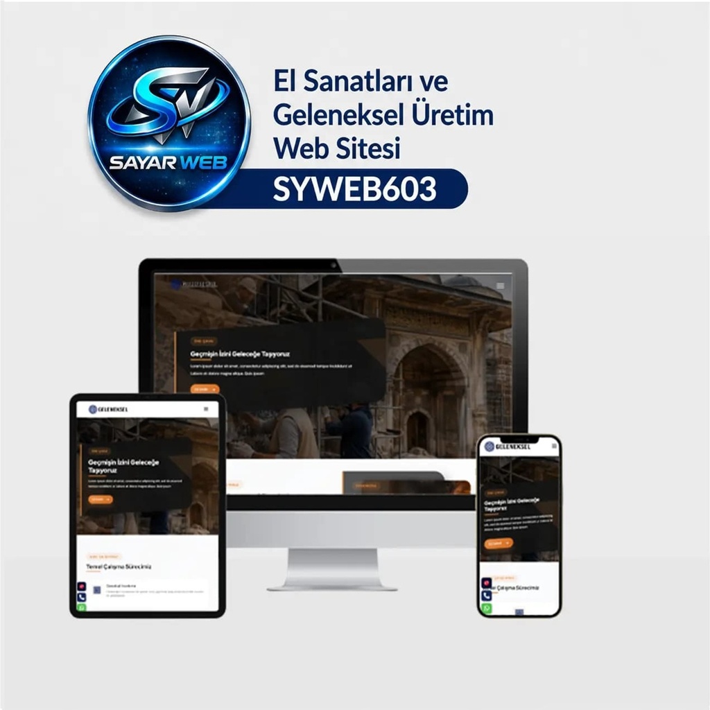El Sanatları ve Geleneksel Üretim Atölyesi Web Sitesi SYWEB603