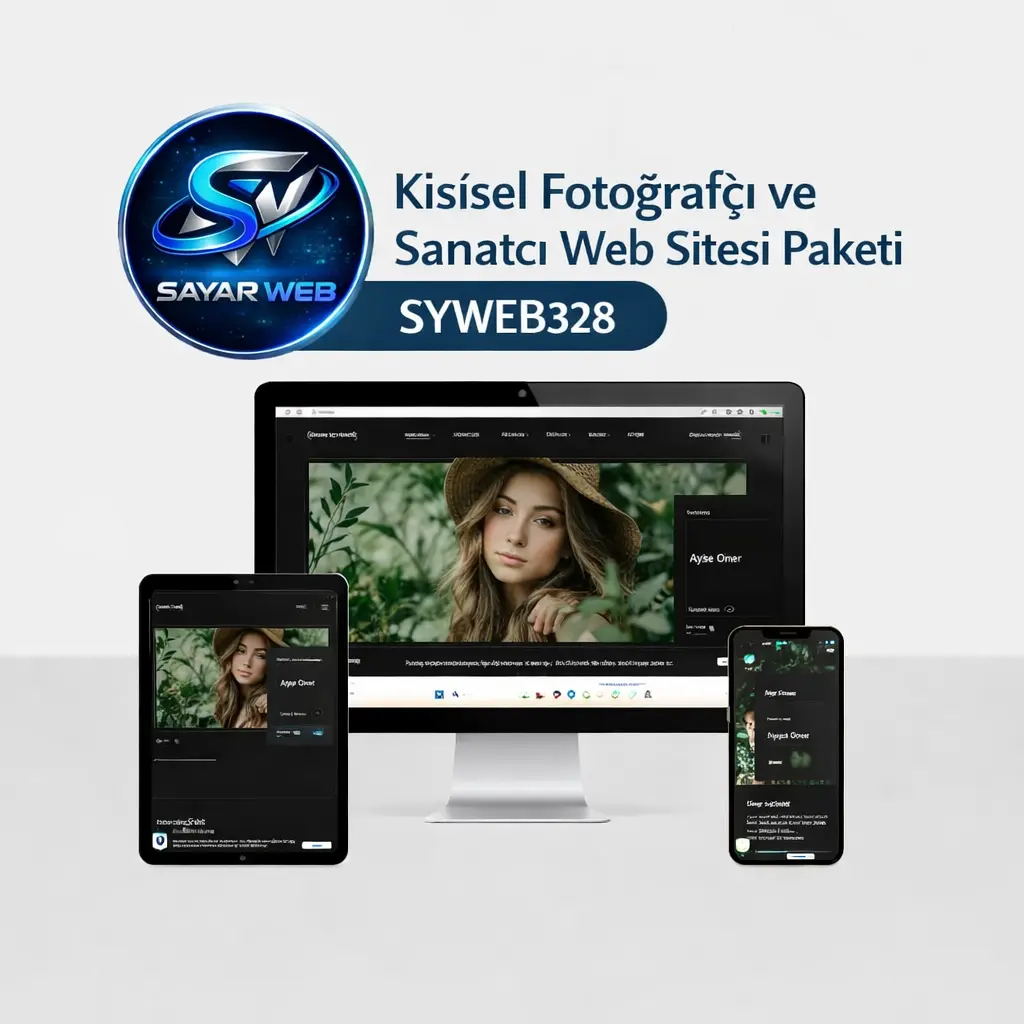 Kişisel Fotoğrafçı ve Sanatçı Web Sitesi Paketi SYWEB328