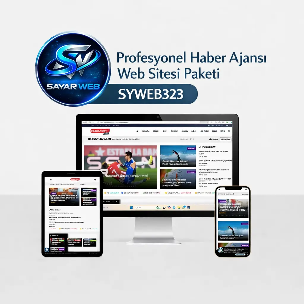Profesyonel Haber Ajansı Web Sitesi Paketi  SYWEB323
