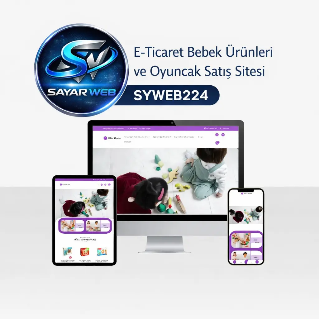 E-Ticaret Bebek Ürünleri ve Oyuncak Satış Sitesi SYWEB224