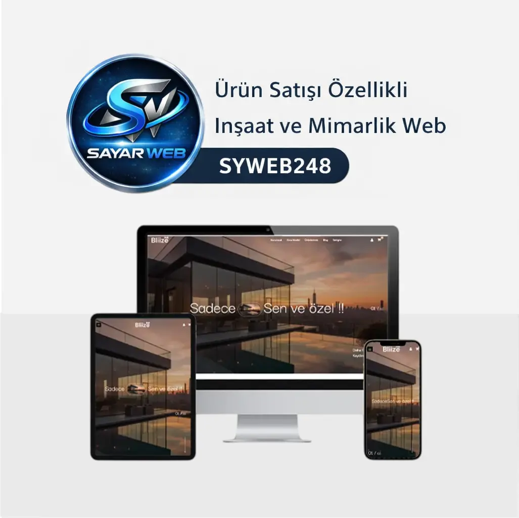 Ürün Satışı Özellikli İnşaat ve Mimarlık Web SYWEB248
