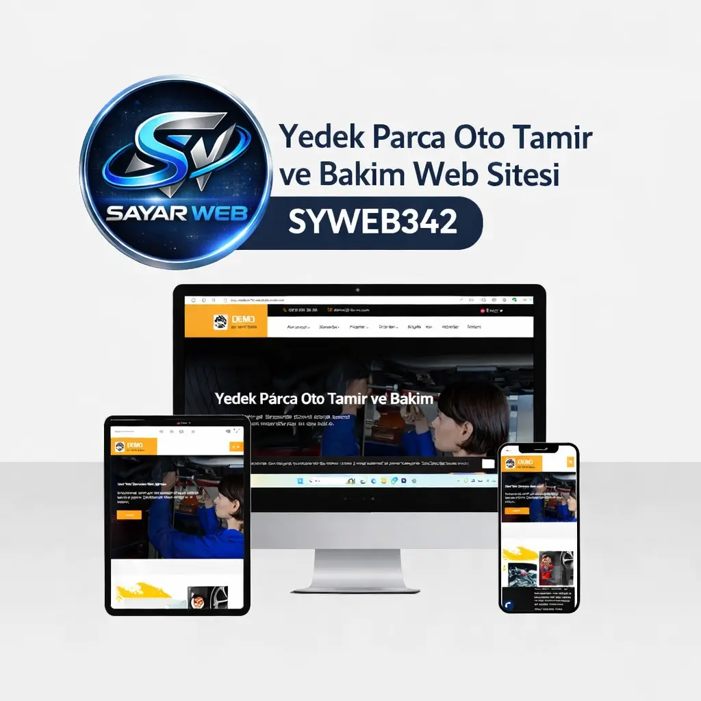 Yedek Parça Oto Tamir ve Bakım Web Sitesi SYWEB342