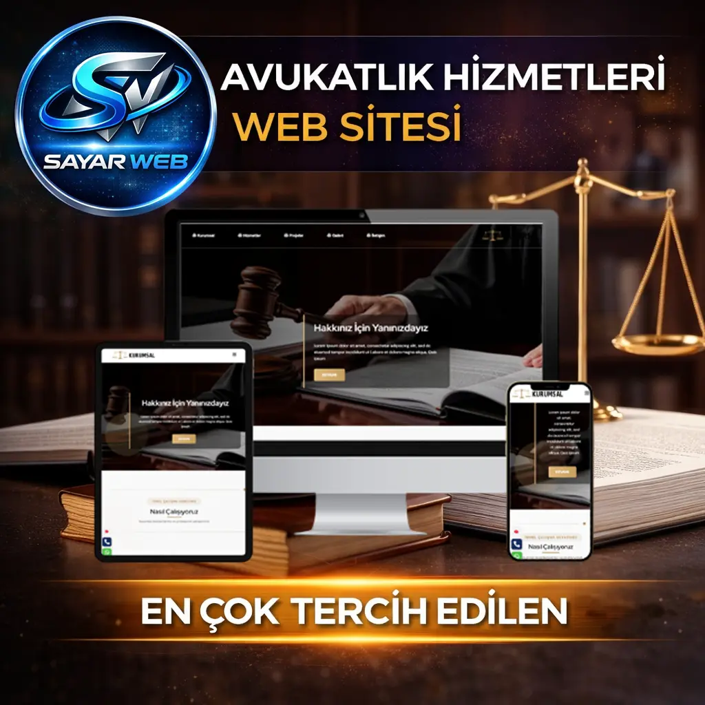 Profesyonel Avukatlık & Hukuk Bürosu Web Sitesi Paketi