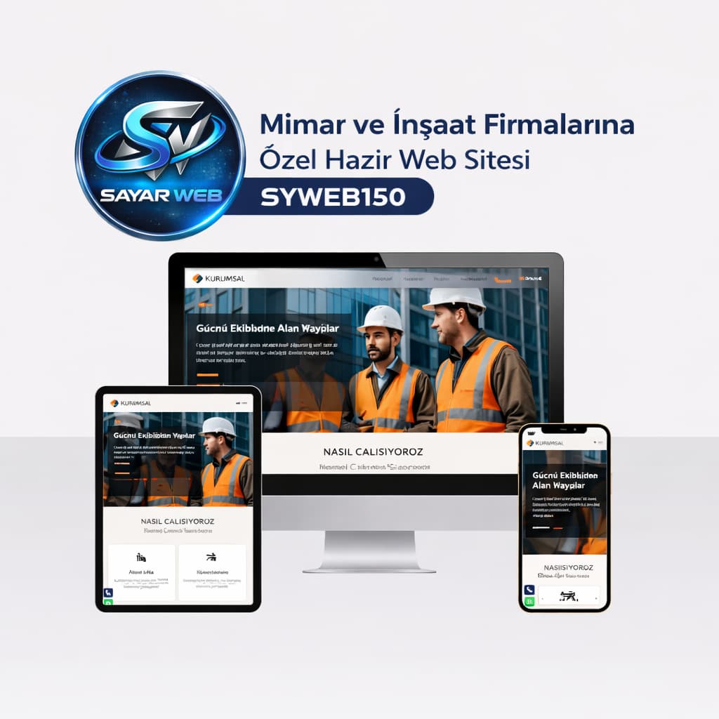 Mimar ve İnşaat Firmalarına Özel Hazır Web Sitesi SYWEB150