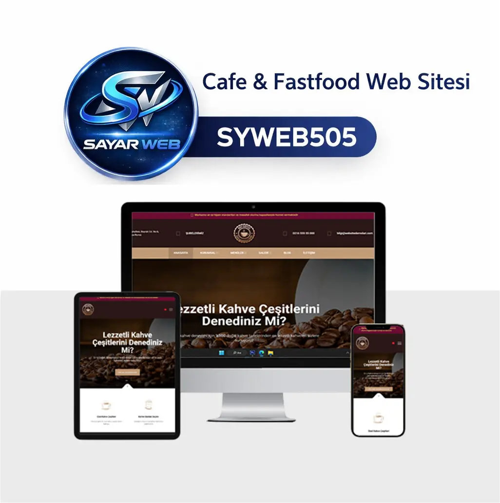Cafe & Fastfood Web Sitesi SYWEB505