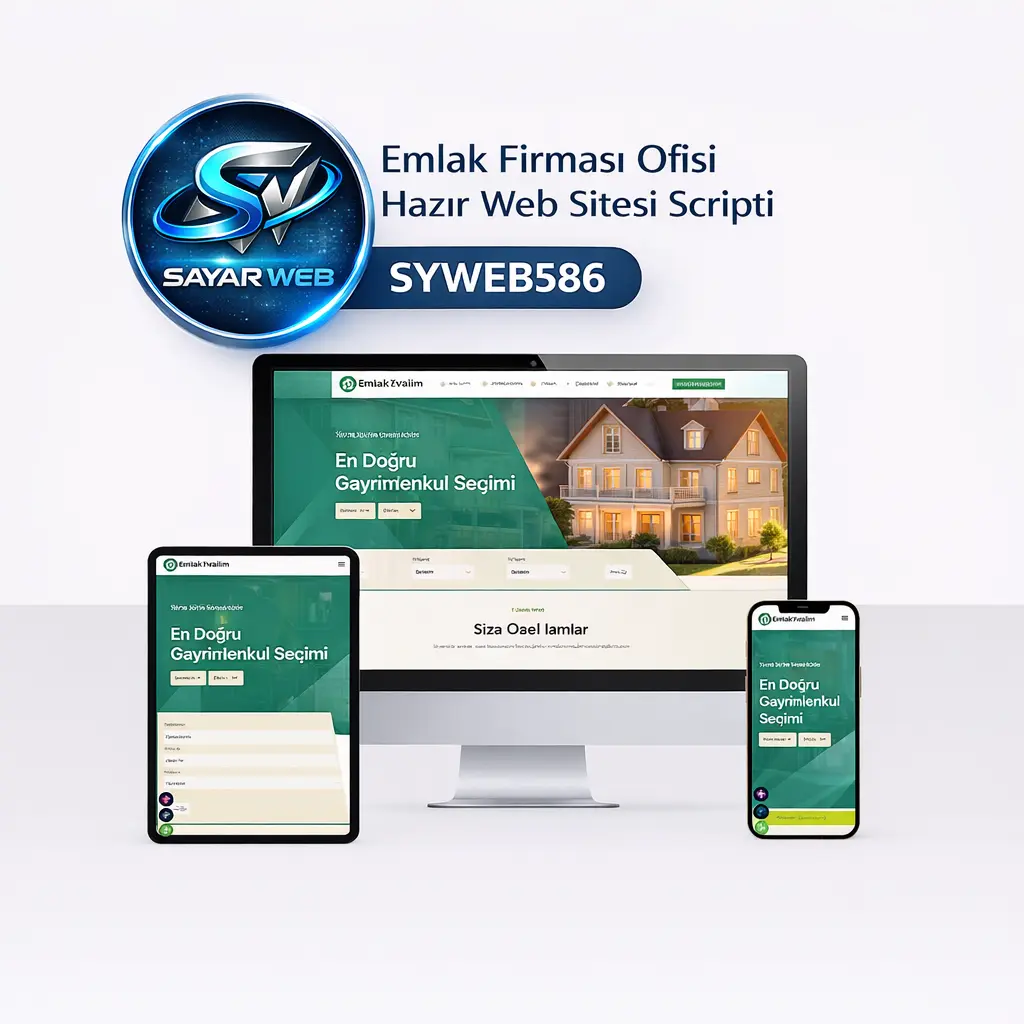 Emlak Firması Ofisi Hazır Web Sitesi SYWEB586