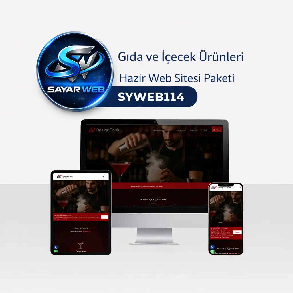 Gıda ve İçeçek Ürünleri Hazır Web Sitesi Paketi SYWEB114