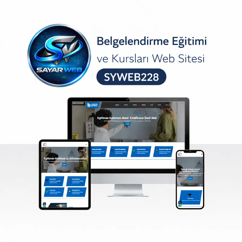 Belgelendirme Eğitimi ve Kursları Web Sitesi SYWEB228