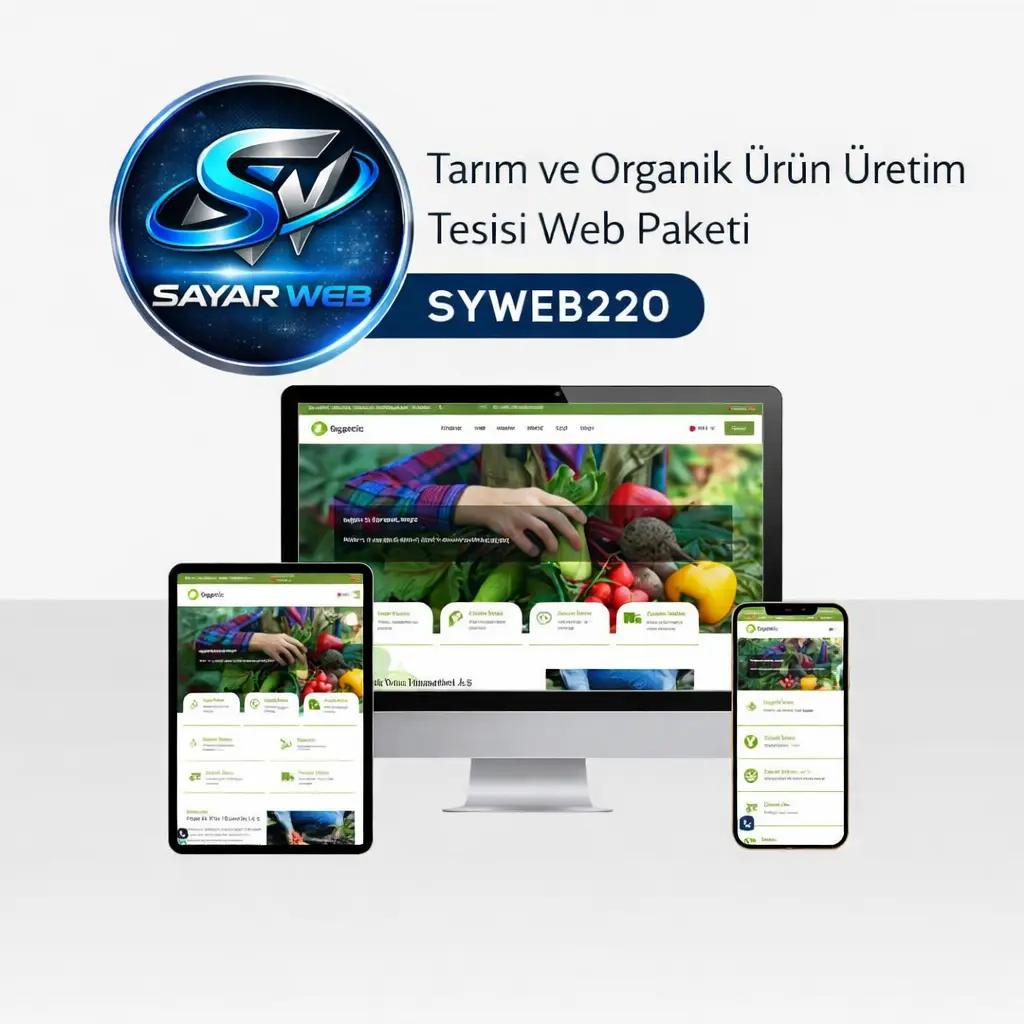 Tarım ve Organik Ürün Üretim Tesisi Web Paketi SYWEB220