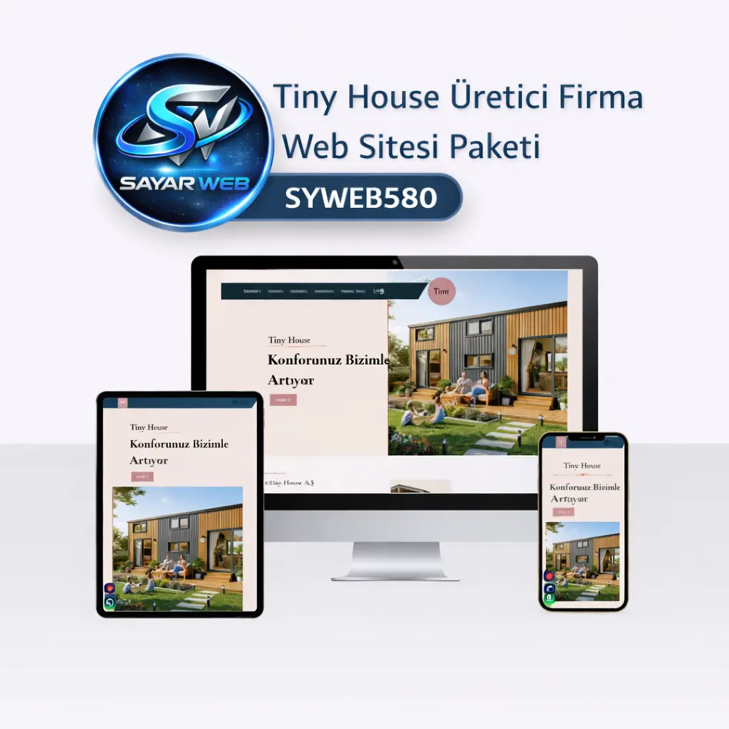 Tiny House Üretici Firma Web Sitesi Paketi SYWEB580