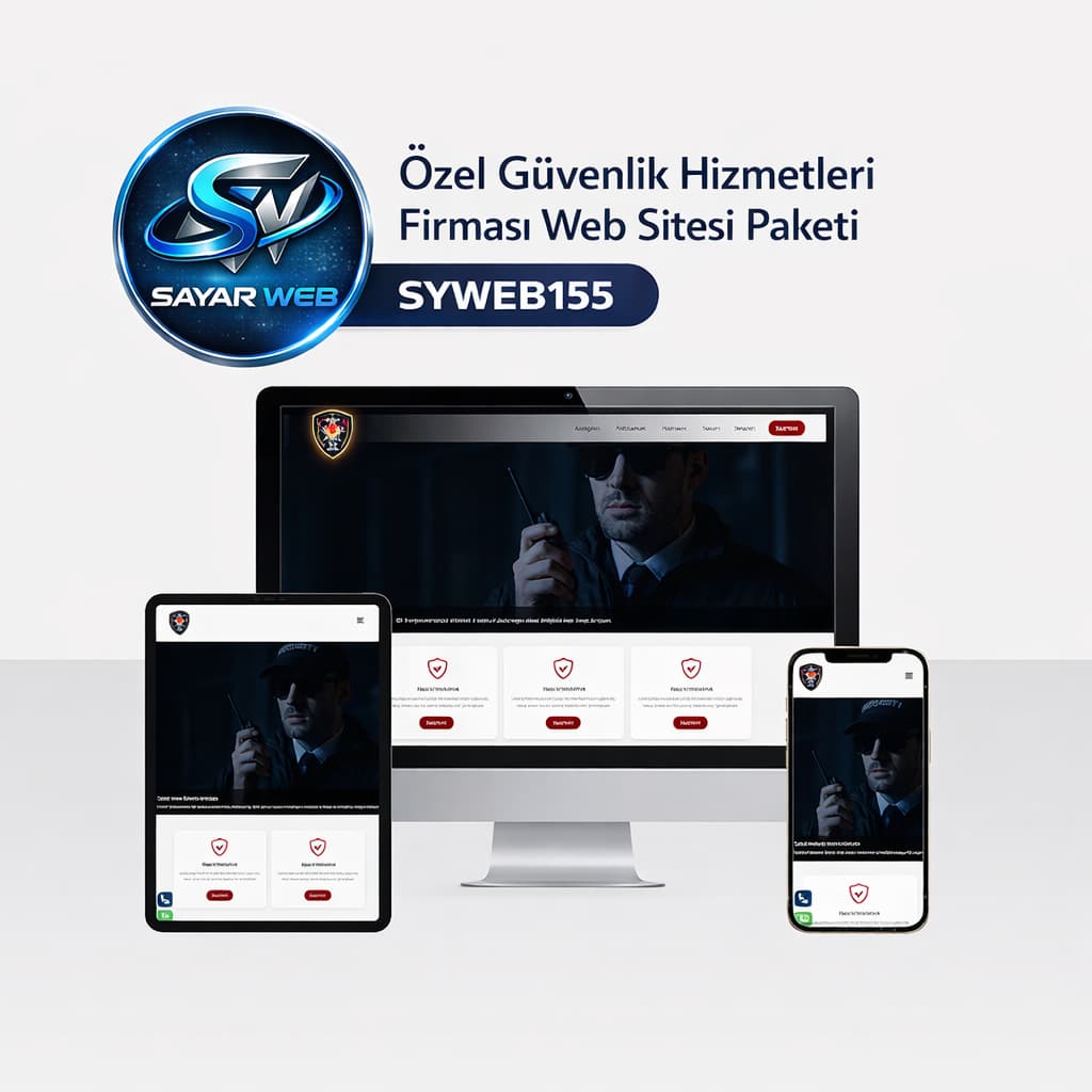 Özel Güvenlik Hizmetleri Firması Web Sitesi Paketi SYWEB155
