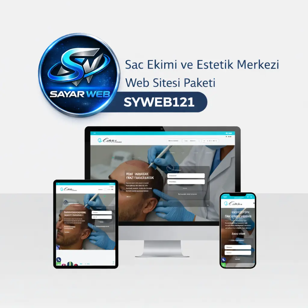 Saç Ekimi ve Estetik Merkezi Web Sitesi Paketi SYWEB121