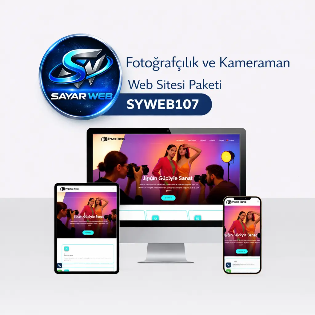 Fotoğrafçılık ve Kameraman Web Sitesi Paketi SYWEB107